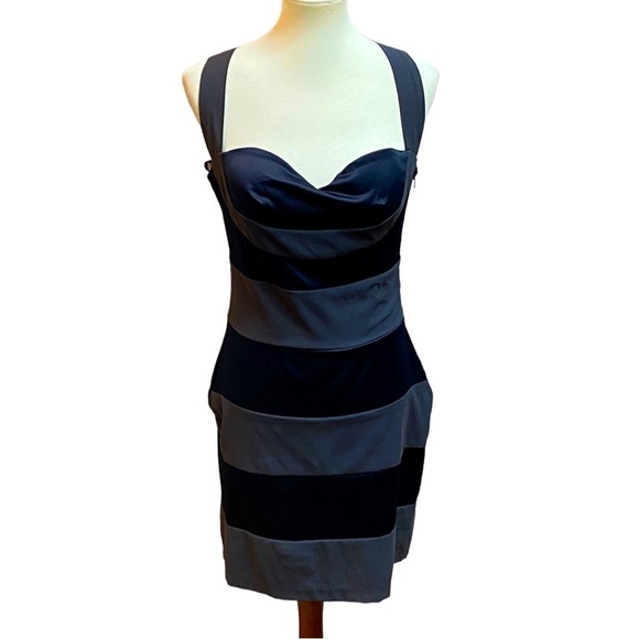 Arden B Blue Gray Semi Formal Dress - Picture 1 of 5
